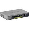 Image de NETGEAR GS105PP - Commutateur - non administrable - 1 x 10/100/1000 + 4 x 10/100/1000 (PoE+) - Bureau, montage mural - PoE+ (83 W)