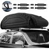 Image de Coffre De Toit 263l Porte-bagages De Toit En Pe Mousse Résistant Aux Intempéries Avec Sangles Robustes, Porte-bagages Noir - Costway