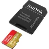 Image de SanDisk Extreme 64 GB microSDXC Memory Card + SD Adapter with A2 App Performance + Rescue Pro Deluxe, Up to 160 MB/s, Class 10, UHS-I, U3, V30, Red/Gold en occasion ou reconditionné