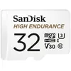 Image de Carte Microsd Sandisk High Endurance 32 Go Avec Adaptateur Inclus