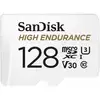 Image de Carte Microsd Sandisk High Endurance 128gb Avec Adaptateur Inclus