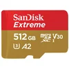 Image de Sandisk SDSQXA1-512G-_N6MA Extreme Micro SDXC Classe 10 UHS-I U3 V30 A2 Carte mémoire microSDXC, 512 Go, Classe 10 / UHS-III