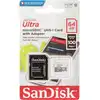Image de Carte SD MicroSD 64GB SanDisk Ultra Class 10 avec adaptateur