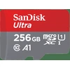 Image de SanDisk Ultra - Carte mémoire flash (adaptateur microSDXC vers SD inclus) - 256 Go - classe 10 - microSDXC UHS-I