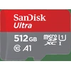 Image de SanDisk Ultra - Carte mémoire flash (adaptateur microSDXC vers SD inclus) - 512 Go - classe 10 - microSDXC UHS-I