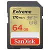 Image de SanDisk 64GB Extreme SDXC kort, upp till 170 MB/s + RescuePro Deluxe, UHS-I, Kort 10, U3 V30 en occasion ou reconditionné
