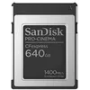 Image de SanDisk 640 Go Pro-Cinema CFexpress Carte de Type B, allant jusqu'à 1 700 Mo/s, pour des enregistrements vidéo 8K impeccables et Une résistance aux Chutes de 1 mètre en occasion ou reconditionné