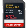 Image de Carte Sd Sandisk Extreme Pro Uhs-i 512 Go 250 Mo/s (lecture) /