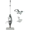 Image de Shark Floor & Handheld Steam Cleaner, Balai vapeur pour sols durs avec Klik n' Flip, Nettoyage de carrelage, surfaces, robinets et verres avec Lift-Away, 5 accessoires, 2 réglages, Gris/Blanc S6005EU en occasion ou reconditionné