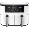Image de SharkNinja Ninja AF400EU, Friteuse à air chaud, 9,5 l, Double, Blanc, Bouton rotatif, Touche, Autonome
