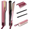 Image de Shark SilkiPro HT401EUPK 2-en-1 lisseur et sèche-cheveux 1000 W Rose 3 peignes - Neuf
