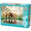 Image de COBBLE HILL Puzzle familial Famille de chevaux 350 pièces