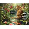 Image de Cobble Hill Puzzle Koi Cat - 275 pièces Le plaisir du puzzle pour toute la famille
