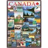 Image de Eurographics Puzzle Voyage Canada affiche vintage, 1000 pièces, 68 x 48 cm, 6000-0778