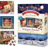 Image de Eurographics Puzzle Calendrier de l'Avent - Classic Christmas, 24 x 50 pièces, 12.5 x 12.5 cm, 8924-5735
