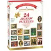 Image de Eurographics Puzzle Calendrier de l'Avent Masterpieces, 24 x 50 pièces, 8924-6042