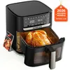 Image de Friteuse Sans Huile - Azmsary - 8.2 L /2400 W - Maintien Au Chaud - Départ Différé Jusqu’à 24 H - Recettes Françaises