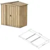 Image de DURAMAX Riverton Top Maison de jardin 2,5 m² + profilés de sol, décor chêne DURAMAX 05845