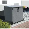 Image de Armoire De Rangement Ou Cache Poubelle Pour 2 Poubelles Storeaway Duramax - 850 L - Gris