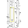 Image de Crankbrothers Highline 3 Body Corps à 2 clés, 31.6mm, 125mm, 421mm de longueur