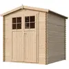 Image de Abri de jardin en bois avec porte verrouillable de haute qualité - L206xL216xH218 cm 3,53 m2 - Timbela M343F