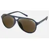 Image de Lunettes de soleil BOBSTER Maverick   Bleu marine mat   Verres miroirs argentés HD marron