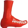 Image de Couvre-chaussures VeloToze longs S rouges - couvre-chaussures aérodynamiques imperméables pour les sorties par temps froid...