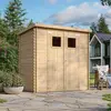 Image de TIMBELA M311+M311G Abri de jardin en bois avec plancher Imprégné L204xL142xH200 cm/ 2,22 m2