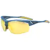 Image de RUDY PROJECT Unisex RUDY PROJECT SYDUS PACIFIC BLUE MATTE - MULTILASER YELLOW Lunettes de soleil Biopolyamide Bleu Jaune Masque