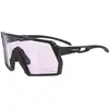 Image de RUDY PROJECT Unisex RUDY PROJECT KELION BLACK GLOSS- ImpactX 2 LASER PURPLE Lunettes de soleil Biopolyamide Noir Violet Masque Photochromique