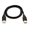 Image de V7 USB-A (Stecker) auf USB-A (Stecker) 1 m - Schwarz - C  ble USB (1 m, USB A, USB A, 1.0, 480 Mbit/s, Schwarz)