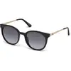 Image de Guess Femme Guess GU7503 01A Lunettes de soleil Injecté Noir Gris Ronde Normale