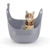 Image de Litter Genie, bac à litière gris, pour chats. Élégant et pratique