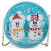 Image de Disney Loungefly Sac A Main Snowman Mickey Minnie Snow Globe - Sac - LFWDTB2339