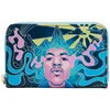Image de Loungefly, Jimi Hendrix Psychedelic Landscape Portefeuille à fermeture éclair