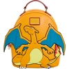 Image de Loungefly Glurak / Charizard avec flammes | Sac à dos Pokémon