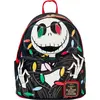 Image de Loungefly Jack Skelington Mini-sac à dos avec lumières Denavity dans l'obscurité Noir Noir One Size