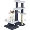 Image de Griffoir pour chats S0FFX07N, 77 cm, blanc/gris - N
