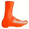 Image de Couvre-chaussures VeloToze 2.0 longs orange XL - couvre-chaussures aérodynamiques imperméables pour temps froid...