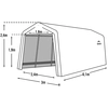Image de Shelter Logic Garage-in-a-Box 18,3m² en métal Garage Abri Garage préfabriqué 18,3 m² Toit à deux versants
