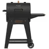 Image de Gril à charbon PIT BOSS Onyx Lexington, finition noire mate et détails en cuivre, température maximale de 350 °C, surface de cuisson de 3,503 cm², 2 grilles de cuisson émaillées, système de réglage de l'apport d'air, grille de maintien au chaud