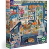 Image de eeBoo Puzzle Blue Kitchen - 1000 pièces en carton Puzzle adulte