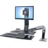 Image de Ergotron Support WorkFit-A, simple LD avec surface de travail+