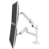 Image de Ergotron LX Dual Stacking Arm - Kit de montage (fixation de serrage pour bureau, tige, 2 bras articulés, 2 supports d'extension) - pour 2 écrans LCD - aluminium, acier durable - blanc - Taille d'écran : jusqu'à 61 cm (jusqu'à 24 pouces) - Bureau