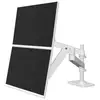 Image de Bras double pour écrans Ergotron LX Pro 45-690-290 2x27 20 kg hauteur réglable gestion câbles Blanc - Neuf