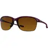 Image de Oakley Femme Oakley OO9191 UNSTOPPABLE 919103 Lunettes de soleil O_matter Violet Marron Carré Polarisé Dégradé