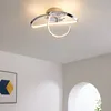 Image de Kosilum   Plafonnier Led 3 Boucles Chromé Ip20   Métal Et Pvc   Tension 220/230v   Hauteur 19cm   Diamètre 59cm