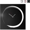 Image de Horloge murale décorative moderne de style japonais 50 x 50 cm S-Enso - Noir