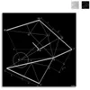 Image de Horloge Murale Moderne 50x50cm Design Industriel Minimal Time Line - Noir
