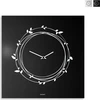 Image de Horloge murale moderne pour bureau, salon ou cuisine Nido - Noir